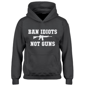 Hoodie Ban Idiots Not Guns Kids Hoodie