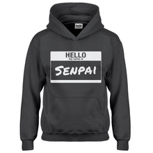 Hoodie Hello My Name is Senpai Kids Hoodie
