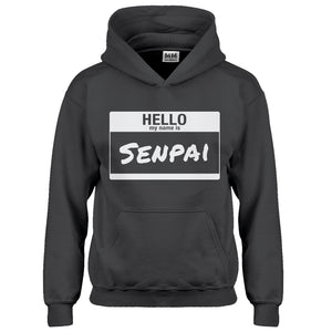 Hoodie Hello My Name is Senpai Kids Hoodie