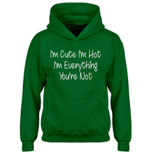 Youth Im Cute Im Hot Kids Hoodie