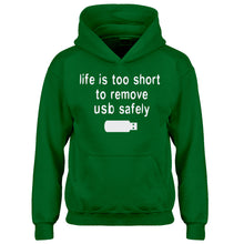 Hoodie Remove USB Safely Kids Hoodie