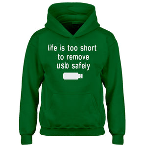 Hoodie Remove USB Safely Kids Hoodie