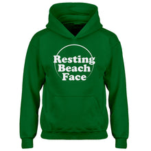 Youth Resting Beach Face Kids Hoodie
