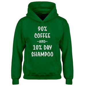 Hoodie 90% Coffee 10% Dry Shampoo Kids Hoodie