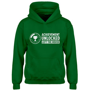 Youth Achievement Unlocked Left The House Kids Hoodie