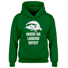 Youth Where We Landing Boys?! Kids Hoodie