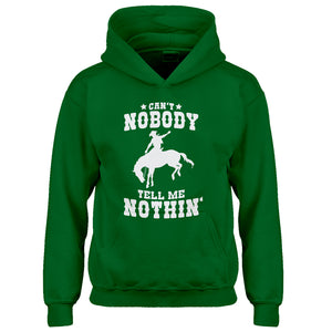Youth Can't Nobody Tell Me Nothin' Kids Hoodie