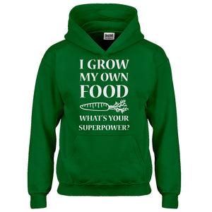 Hoodie I Grow My Own Food Kids Hoodie