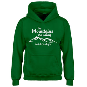 Youth The Mountains are Calling Kids Hoodie