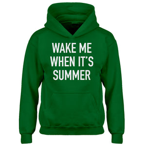 Youth Wake me When its Summer Kids Hoodie