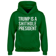 Hoodie Trump is a Shithole President Kids Hoodie