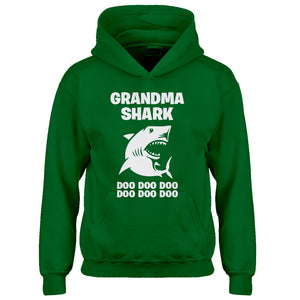 Youth Grandma Shark Kids Hoodie