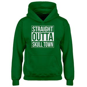 Youth Straight Outta Skull Town Kids Hoodie