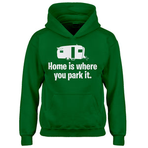 Youth Home is Where you Park it Kids Hoodie