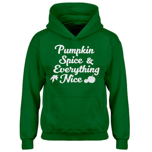 Youth Pumpkin Spice and Everything Nice Kids Hoodie