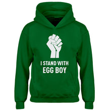 Youth I Stand with Egg Boy Kids Hoodie