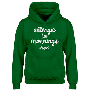 Hoodie Allergic to Mornings Kids Hoodie