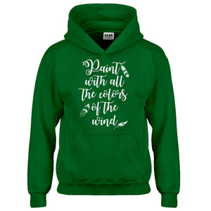 Hoodie Paint with all the Colors of the Wind Kids Hoodie