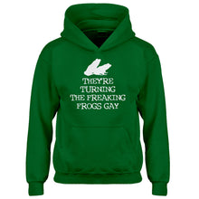 Youth They're Turning the Freaking Frogs Gay! Kids Hoodie