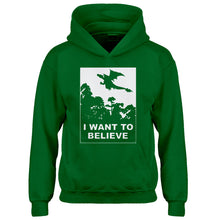 Youth I Want to Believe Fire Dragon Kids Hoodie