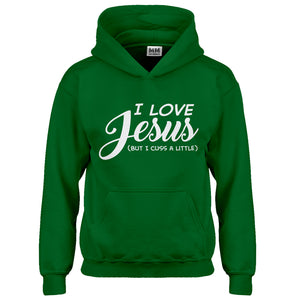 Hoodie I Love Jesus but I Cuss a Little Kids Hoodie
