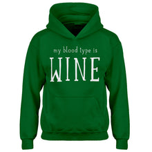 Youth My Blood Type is Wine Kids Hoodie