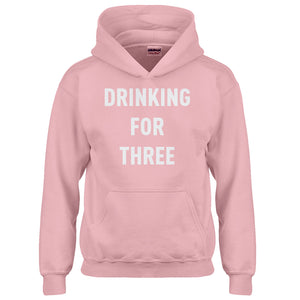 Youth Drinking For Three Kids Hoodie