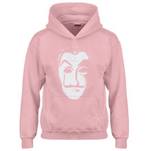 Youth Salvador Dali Face Heist Mask Kids Hoodie