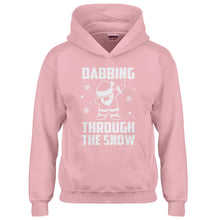Youth Dabbing through the Snow Kids Hoodie