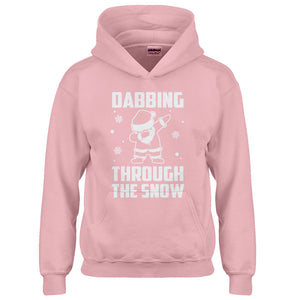 Youth Dabbing through the Snow Kids Hoodie