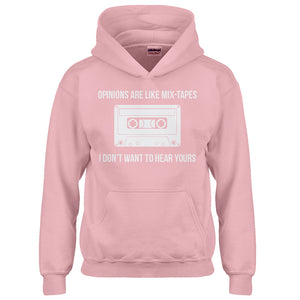 Youth Opinions are like Mixtapes Kids Hoodie