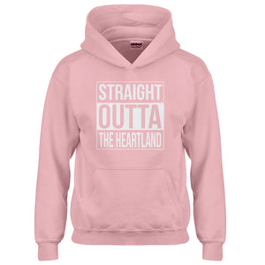 Youth Straight Outta the Heartland Kids Hoodie