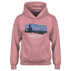 Youth Pleasant Plains Fine Lumber Sawmill Kids Hoodie