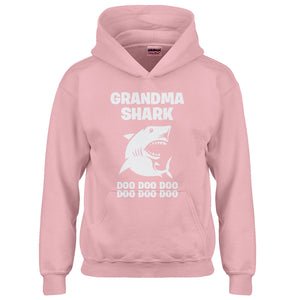 Youth Grandma Shark Kids Hoodie