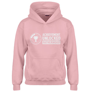 Youth Achievement Unlocked Fatherhood Kids Hoodie