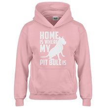 Hoodie Home is Where my Pit Bull is Kids Hoodie