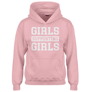 Youth Girls Supporting Girls Kids Hoodie