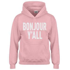 Hoodie Bonjour Yall Kids Hoodie