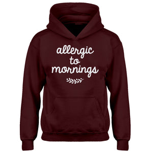 Hoodie Allergic to Mornings Kids Hoodie