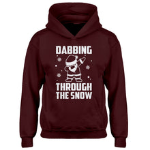 Youth Dabbing through the Snow Kids Hoodie