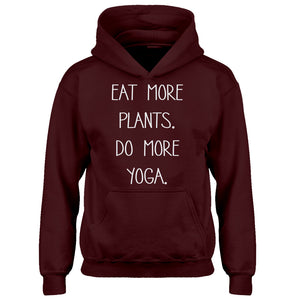 Hoodie More Plants More Yoga Kids Hoodie
