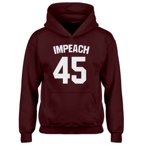 Youth Impeach 45 Kids Hoodie