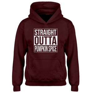 Youth Straight Outta Pumpkin Spice Kids Hoodie