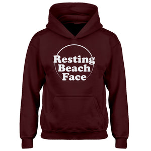 Youth Resting Beach Face Kids Hoodie