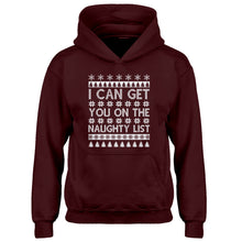 Hoodie I can get you on the Naughty List Kids Hoodie