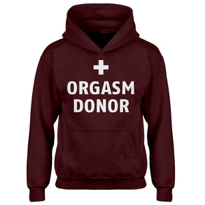 Youth Orgasm Donor Kids Hoodie