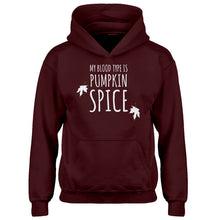 Youth My Blood Type is Pumpkin Spice Kids Hoodie