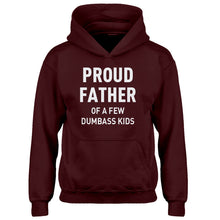 Youth Proud Father of a Few Dumbass Kids Kids Hoodie