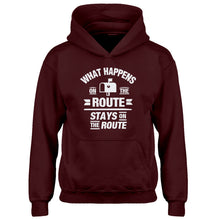 Hoodie What Happens on the Route Stays on the Route Kids Hoodie