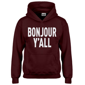 Hoodie Bonjour Yall Kids Hoodie